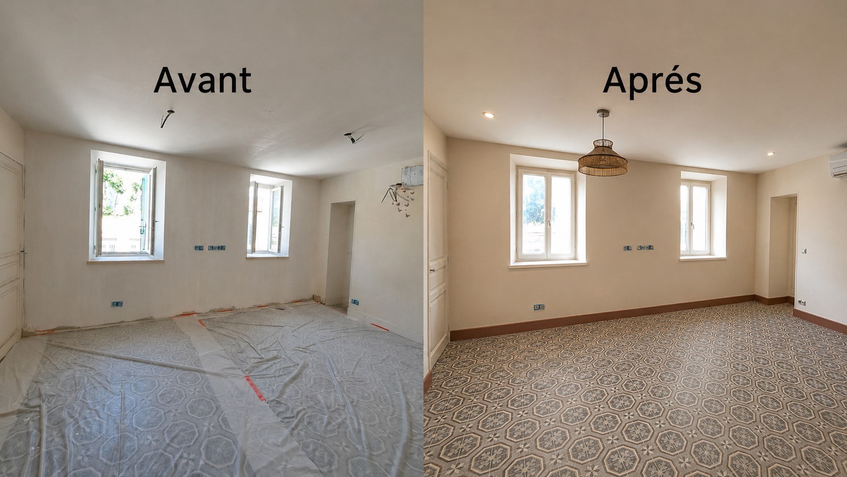 Rénovation intérieure Pamiers avant/après